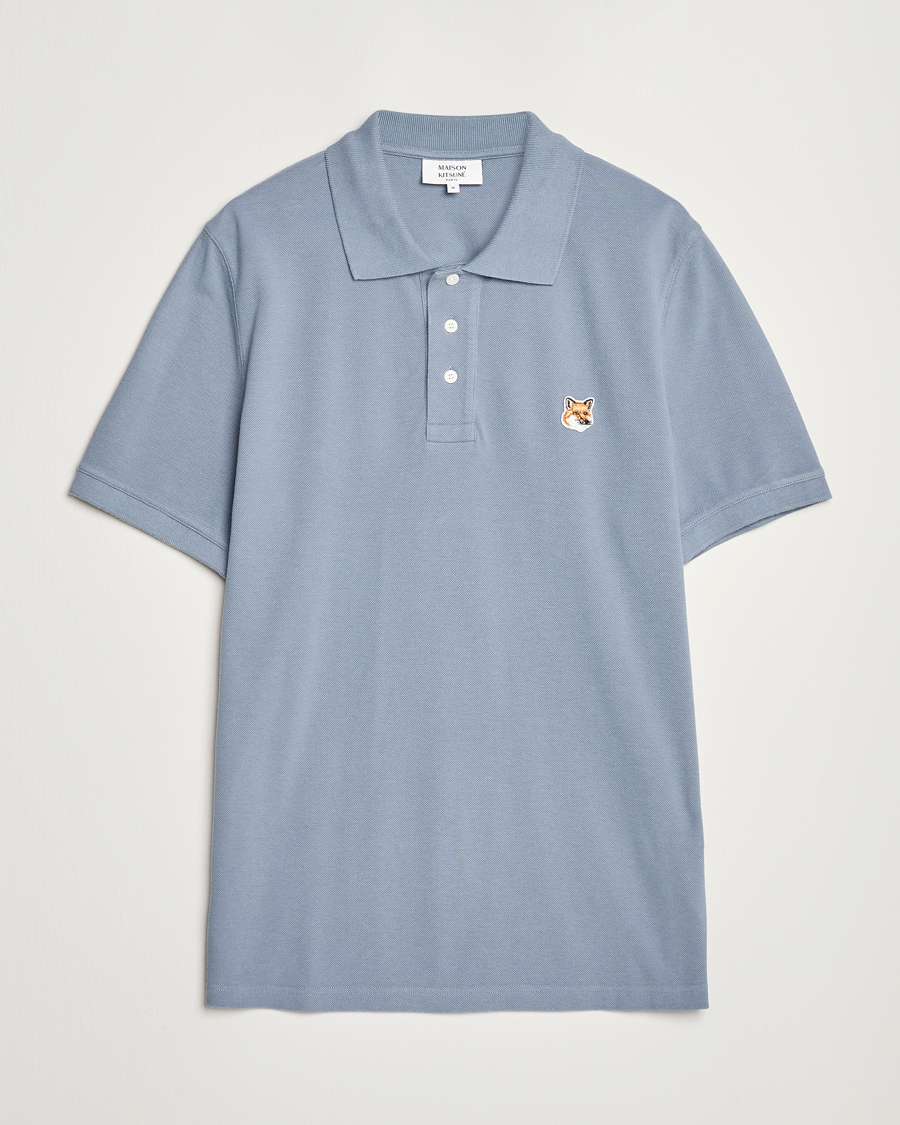 Mies | Pikeet | Maison Kitsuné | Fox Head Polo Moonlight Blue
