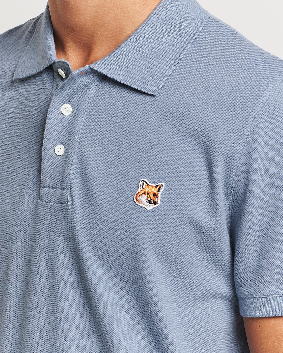 Mies | Pikeet | Maison Kitsuné | Fox Head Polo Moonlight Blue