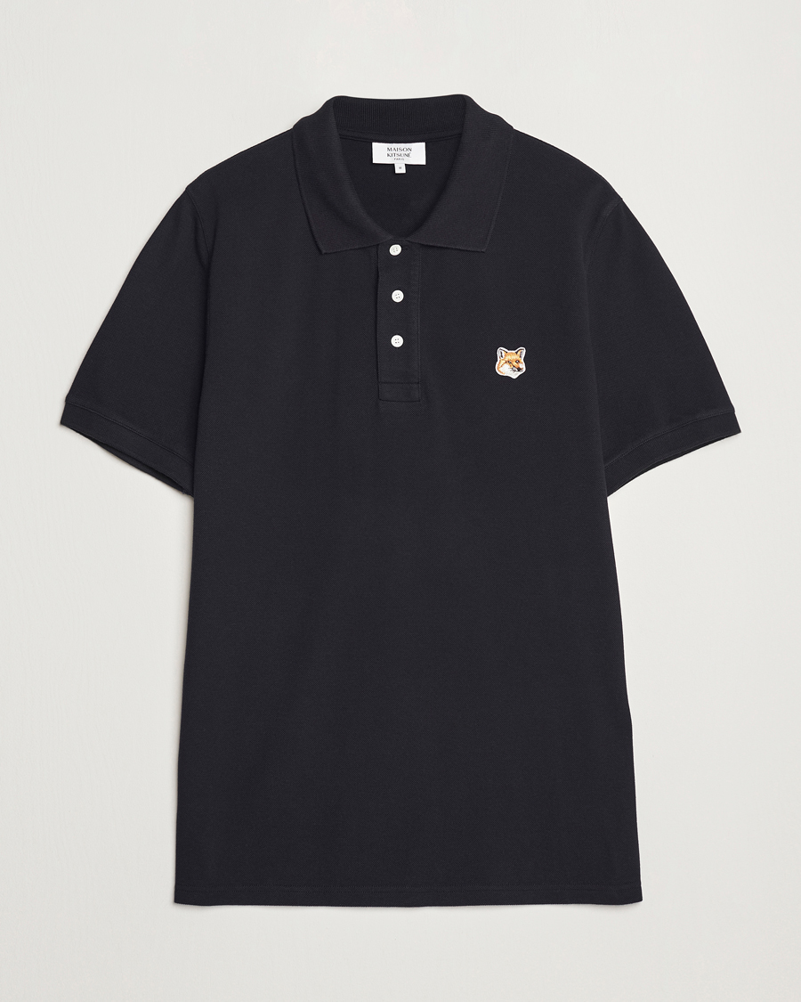 Mies | Pikeet | Maison Kitsuné | Fox Head Polo Black