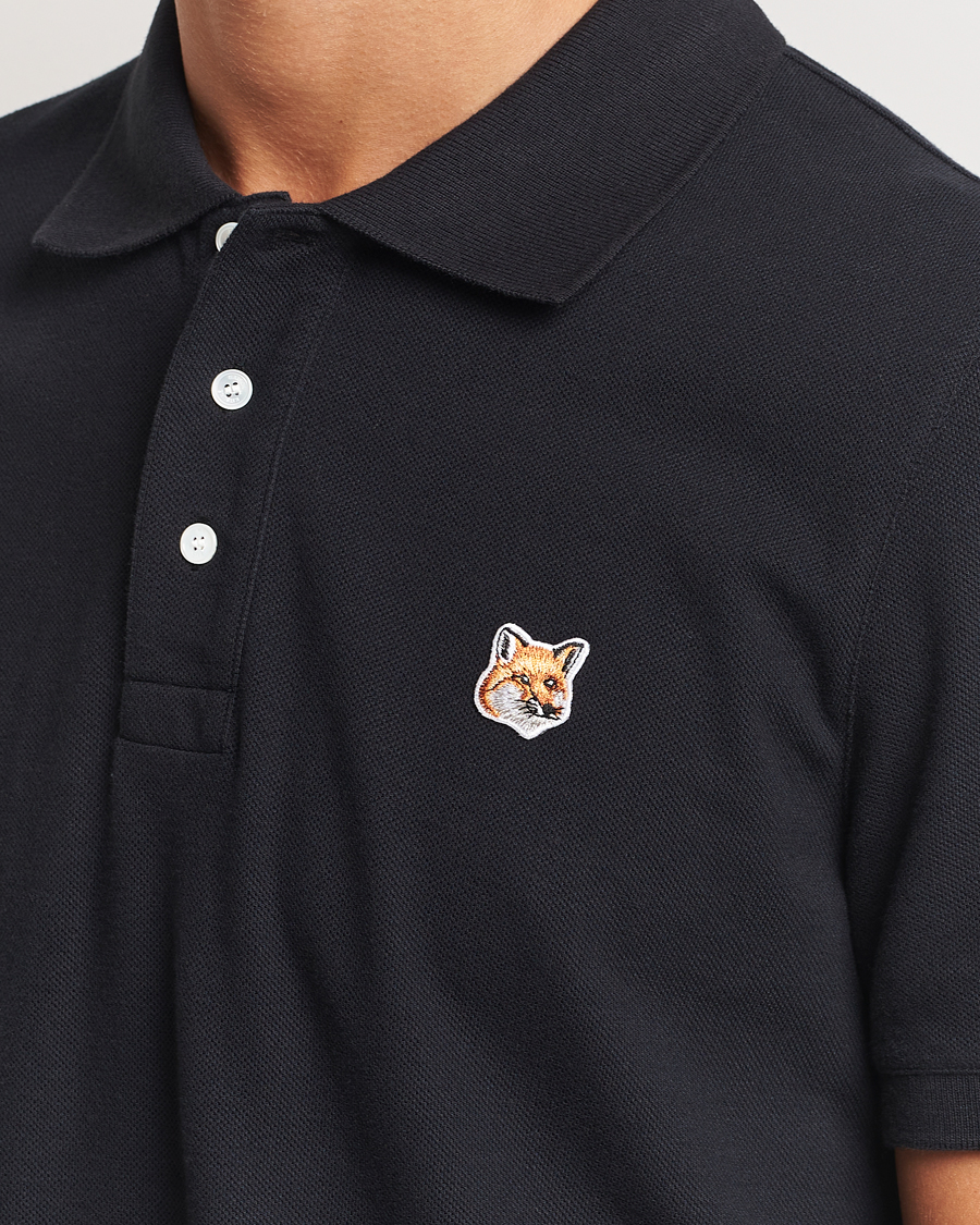 Mies | Pikeet | Maison Kitsuné | Fox Head Polo Black