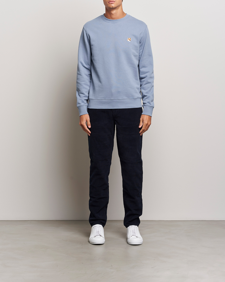 Mies | Puserot | Maison Kitsuné | Fox Head Sweatshirt Moonlight Blue