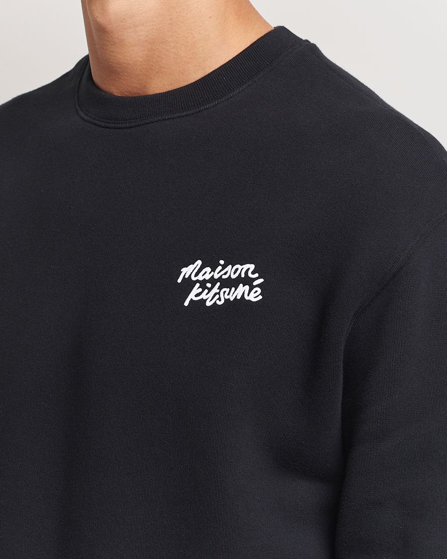 Mies | Puserot | Maison Kitsuné | Mini Handwriting Sweatshirt Black