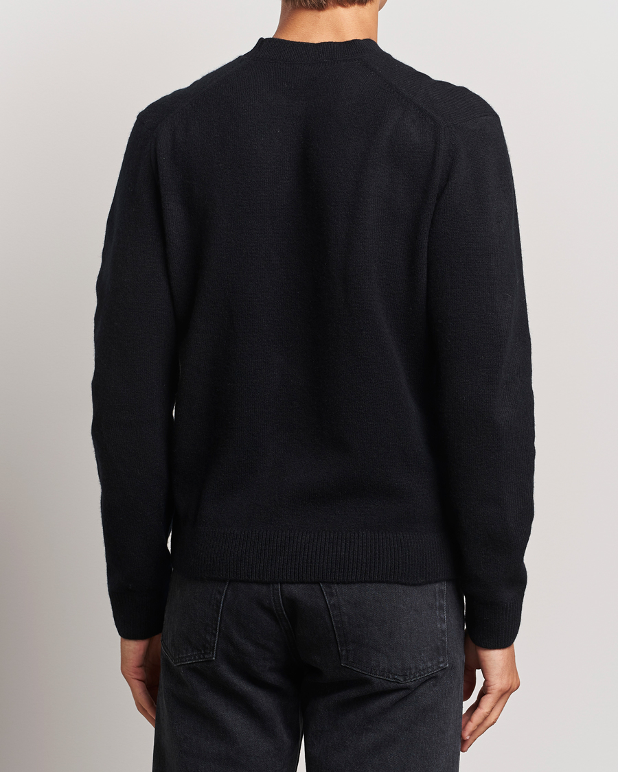 Mies | Puserot | Maison Kitsuné | Bold Fox Lambswool Crew Neck Black