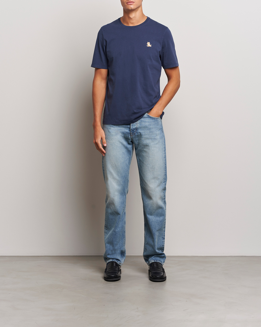 Mies | T-paidat | Maison Kitsuné | Chillax Fox T-Shirt Eclipse Blue