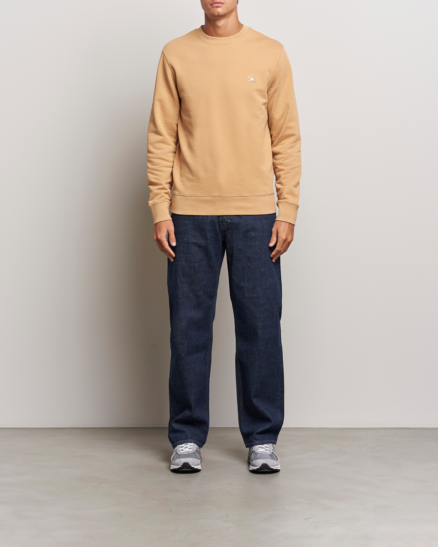 Mies | Puserot | Maison Kitsuné | Chillax Fox Sweatshirt Chamomile Beige