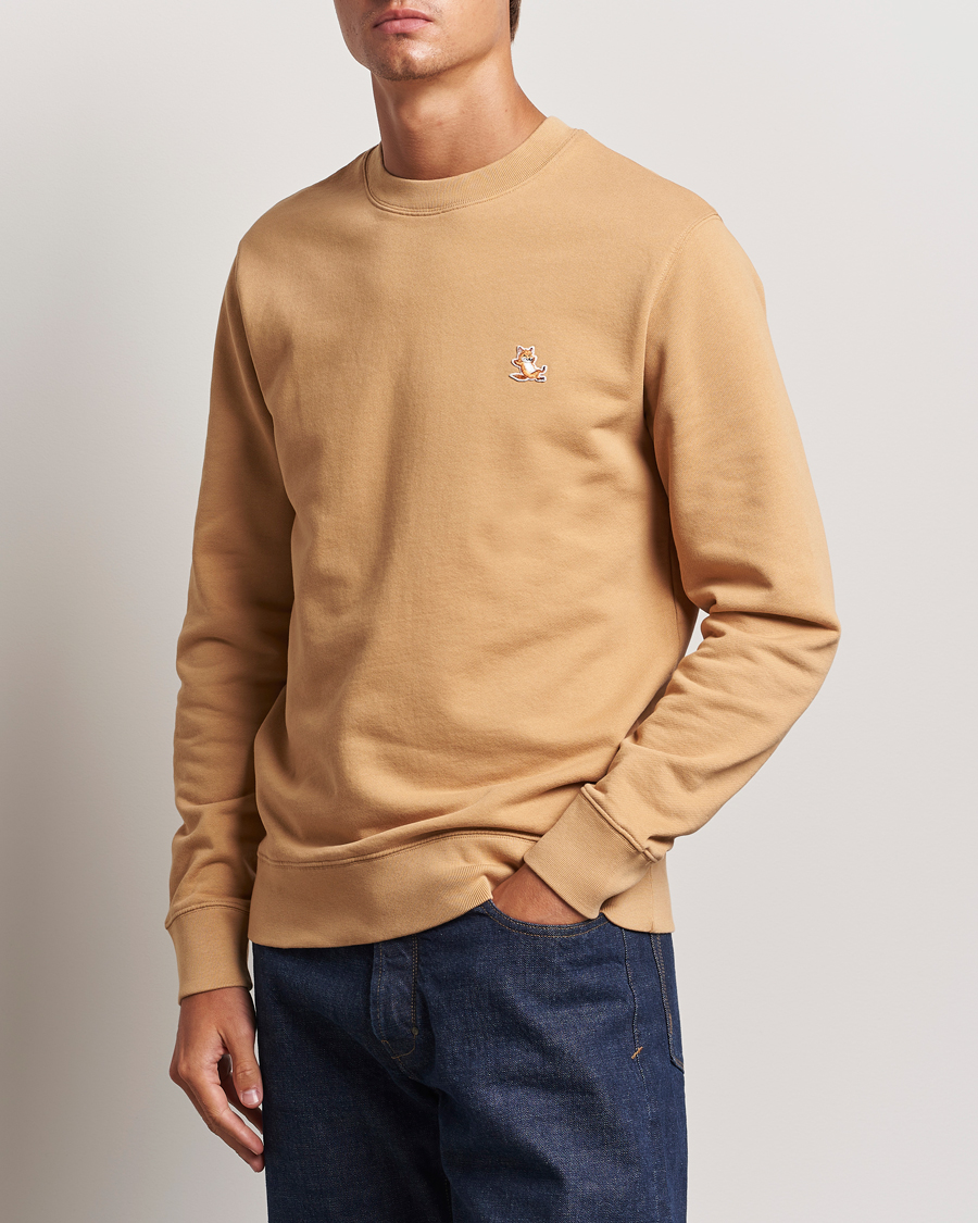 Mies | Puserot | Maison Kitsuné | Chillax Fox Sweatshirt Chamomile Beige