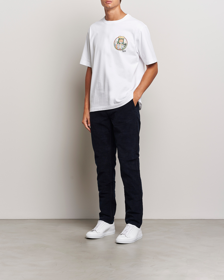 Mies | T-paidat | Maison Kitsuné | Rambling Fox T-Shirt White