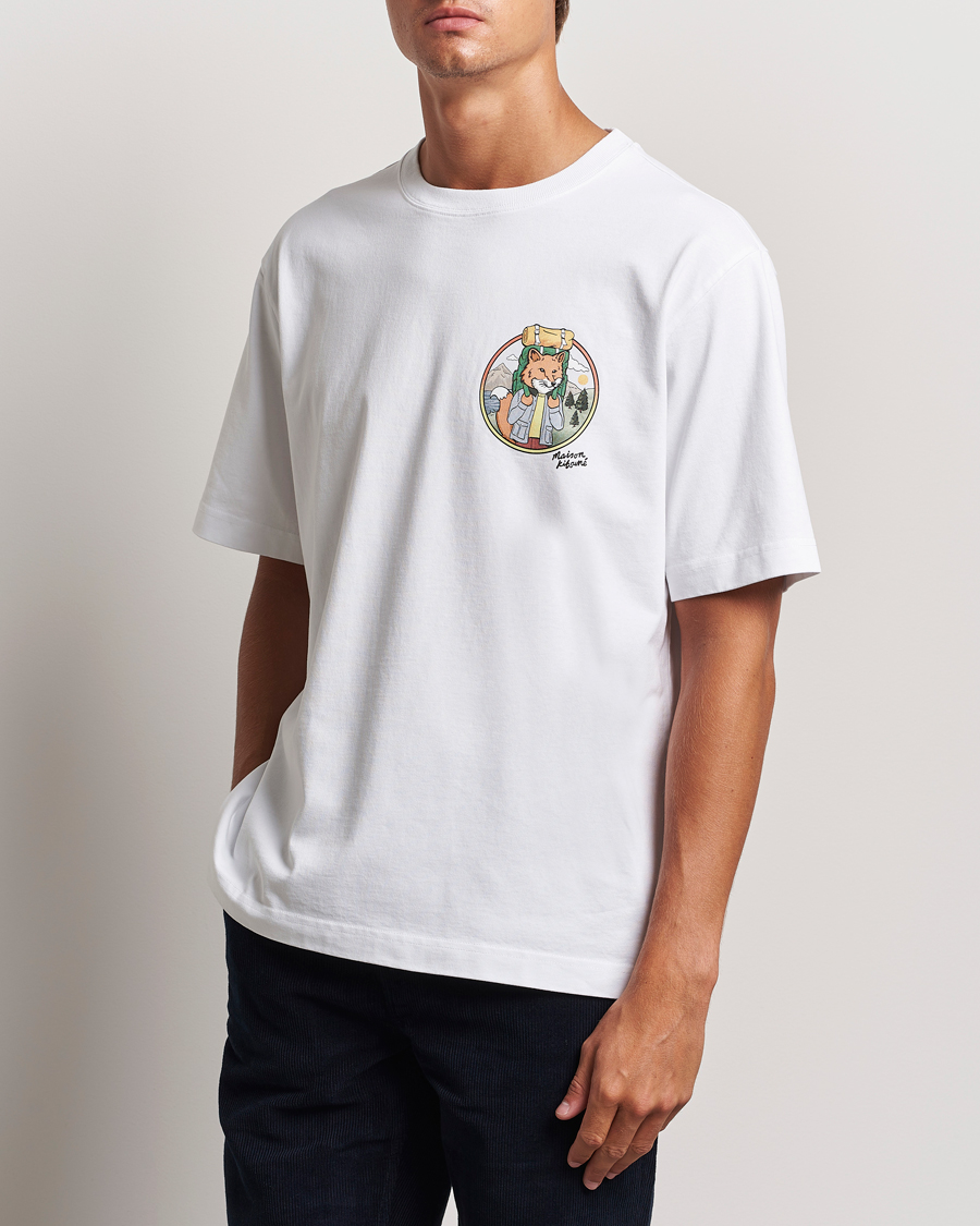 Mies | T-paidat | Maison Kitsuné | Rambling Fox T-Shirt White