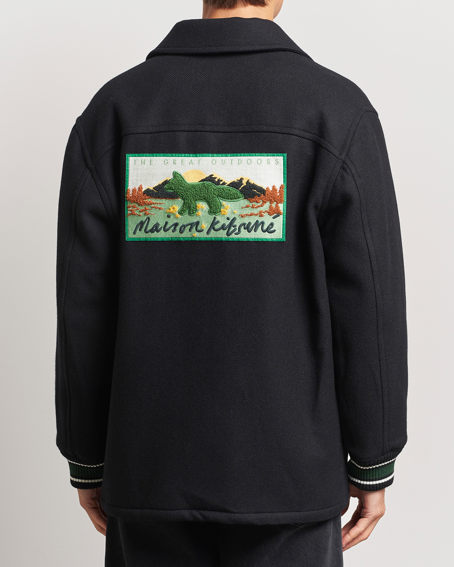 Mies | Takit | Maison Kitsuné | Varsity Jacket Black