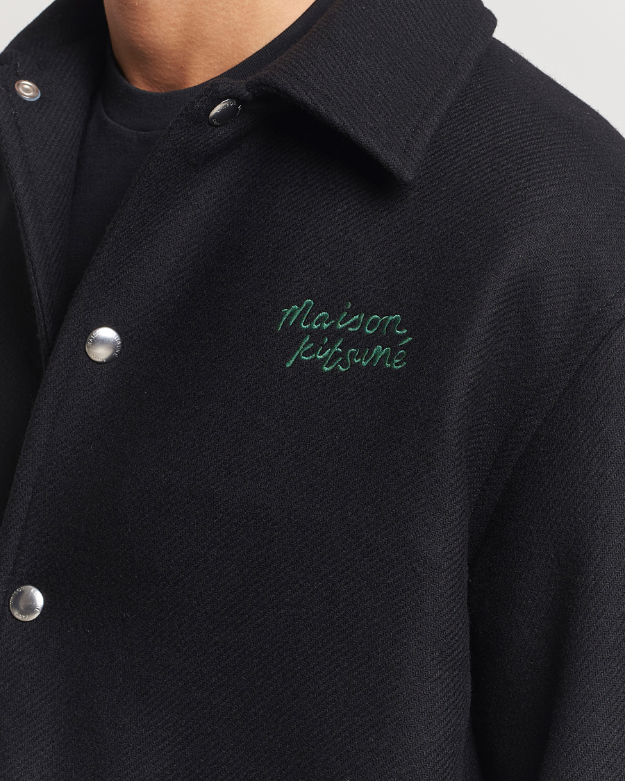 Mies | Takit | Maison Kitsuné | Varsity Jacket Black