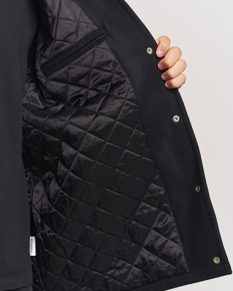 Mies | Takit | Maison Kitsuné | Varsity Jacket Black