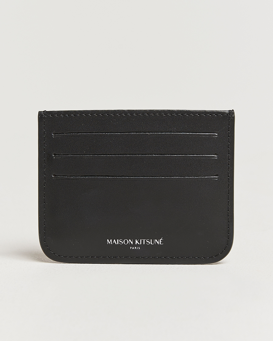 Mies | Maison Kitsuné Fox Head Card Holder Black | Maison Kitsuné | Fox Head Card Holder Black