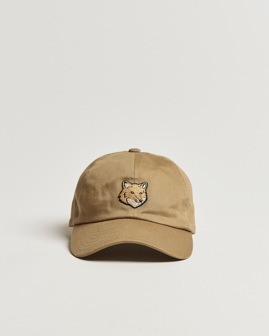 Mies | Maison Kitsuné Fox Head Cap Chino Beige | Maison Kitsuné | Fox Head Cap Chino Beige