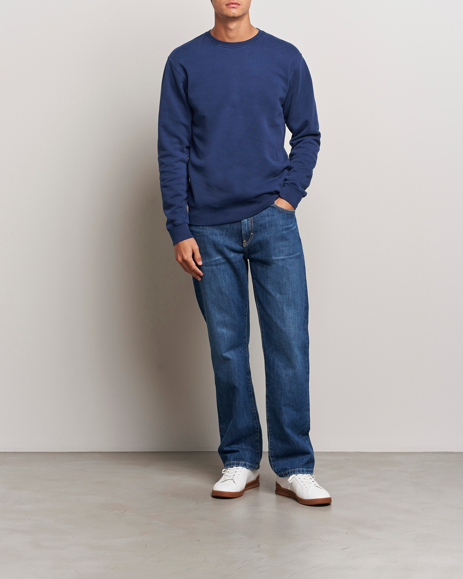 Mies | Puserot | Colorful Standard | Classic Organic Crew Neck Sweat Marine Blue