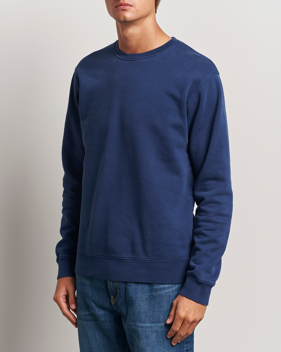Mies | Puserot | Colorful Standard | Classic Organic Crew Neck Sweat Marine Blue