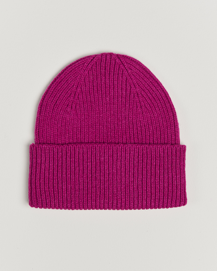 Mies | Colorful Standard Merino Wool Beanie Magenta Blaze | Colorful Standard | Merino Wool Beanie Magenta Blaze