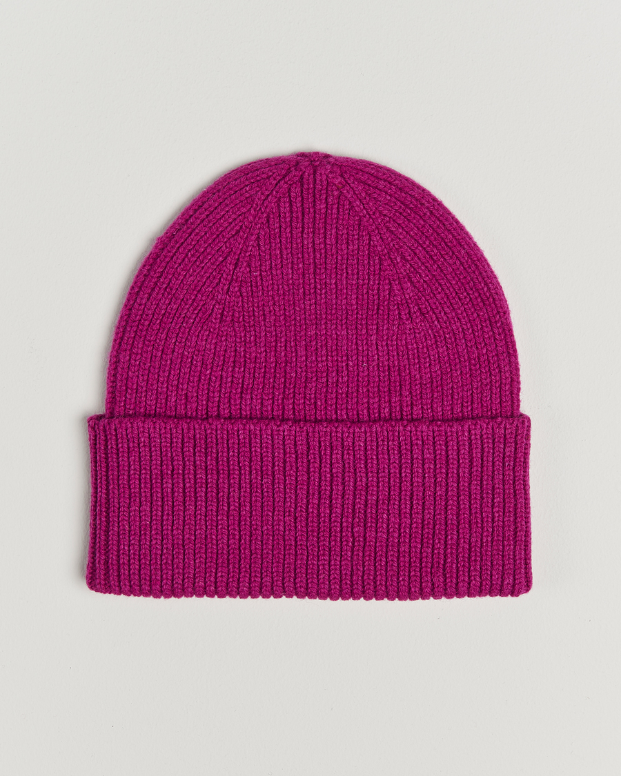 Mies | Colorful Standard Merino Wool Beanie Magenta Blaze | Colorful Standard | Merino Wool Beanie Magenta Blaze