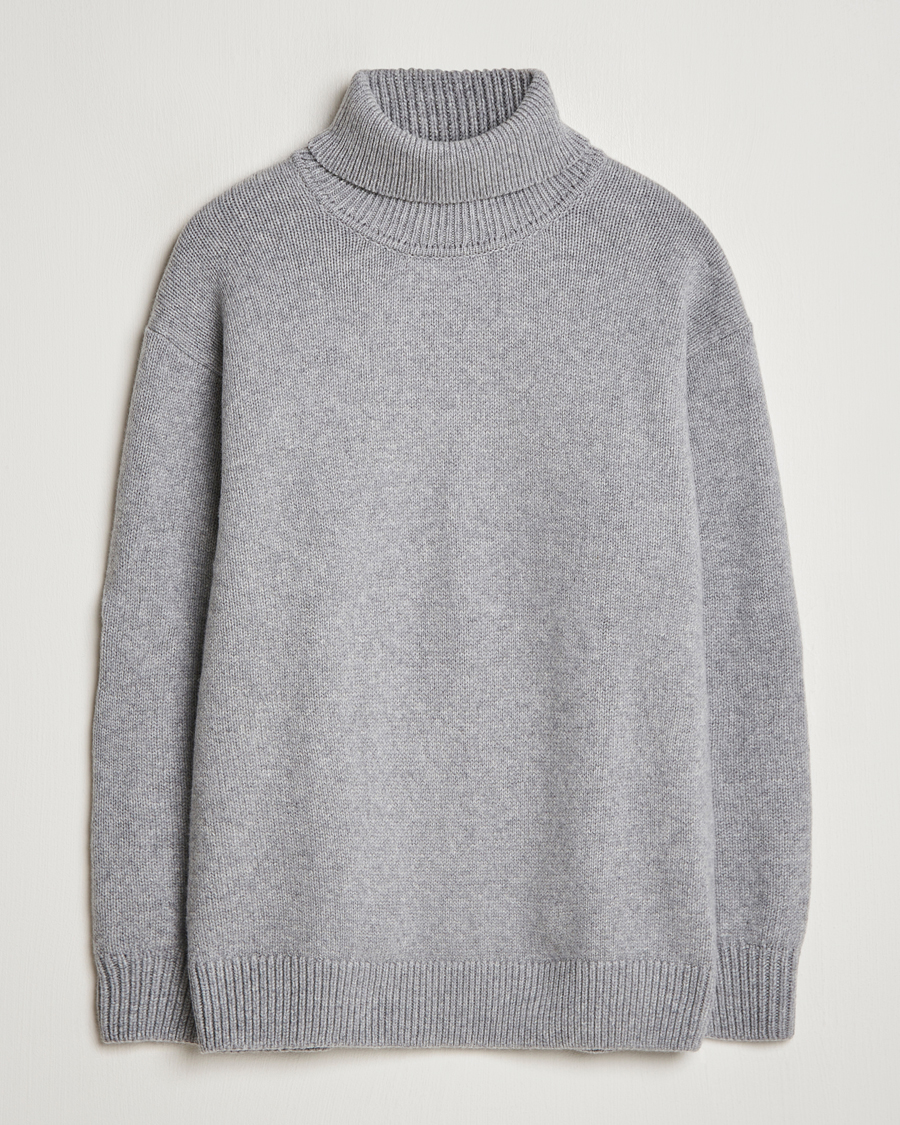 Mies | Puserot | Colorful Standard | Merino Wool Turtleneck Heather Grey