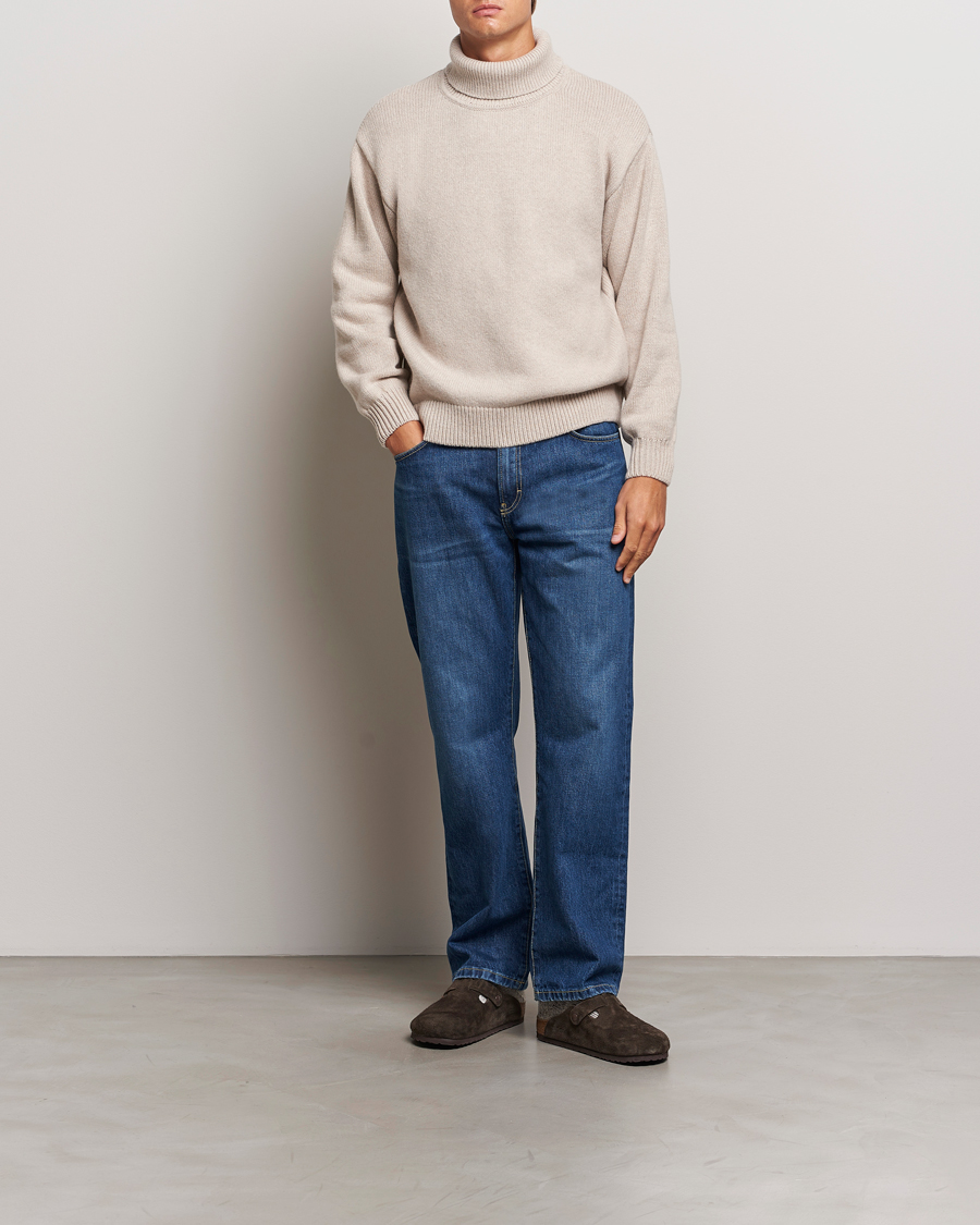 Mies | Puserot | Colorful Standard | Merino Wool Turtleneck Ivory White