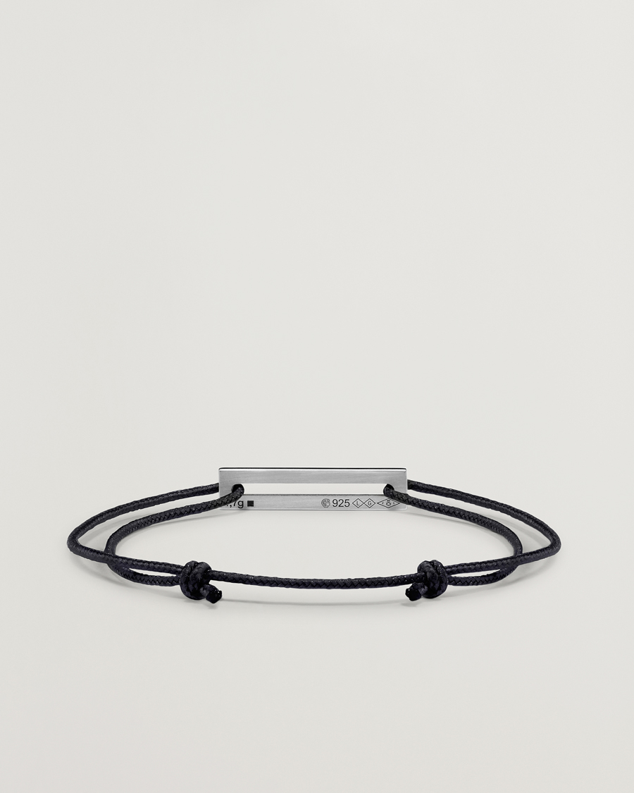 Mies | Korut | LE GRAMME | Lacquered Cord Bracelet Black