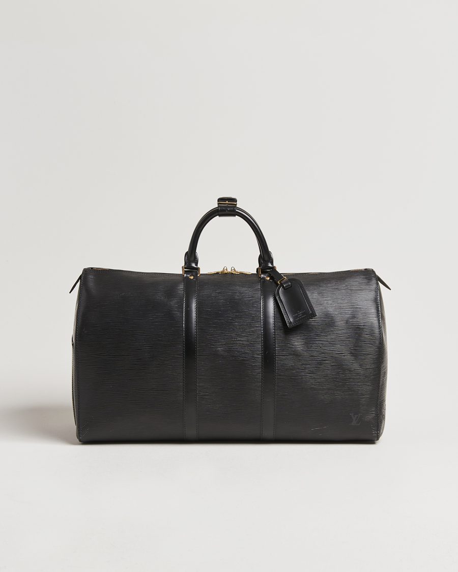 Mies | Louis Vuitton Pre-Owned Keepall 50 Epi Leather Travel Bag Black | Louis Vuitton Pre-Owned | Keepall 50 Epi Leather Travel Bag Black