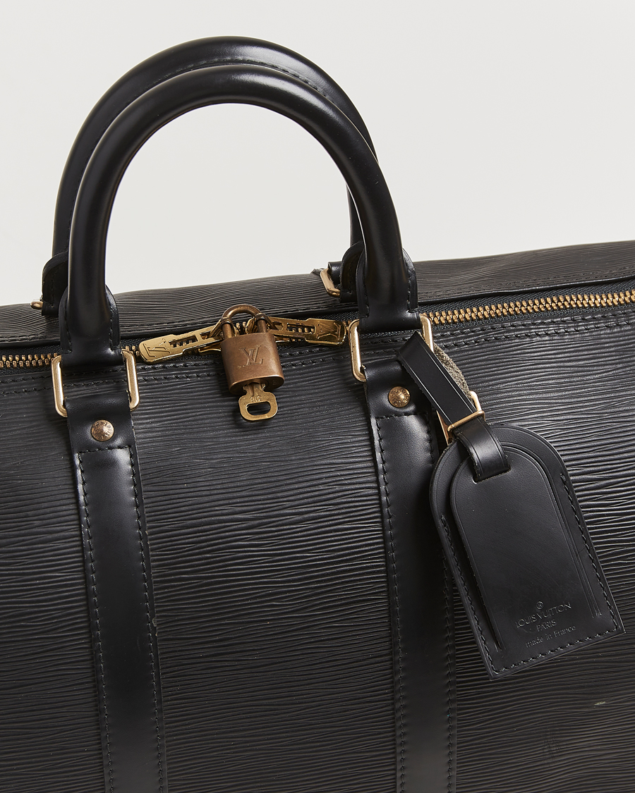 Mies | Louis Vuitton Pre-Owned Keepall 45 Epi Leather Travel Bag Black | Louis Vuitton Pre-Owned | Keepall 45 Epi Leather Travel Bag Black