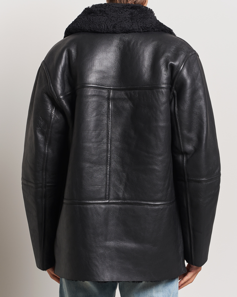 Mies | Takit | J.Lindeberg | Sutton Shearling Jacket Black