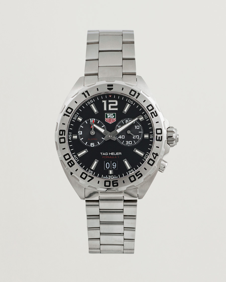 Mies | Tag Heuer Pre-Owned Formula 1 Alarm WAZ111A Silver | Tag Heuer Pre-Owned | Formula 1 Alarm WAZ111A Silver