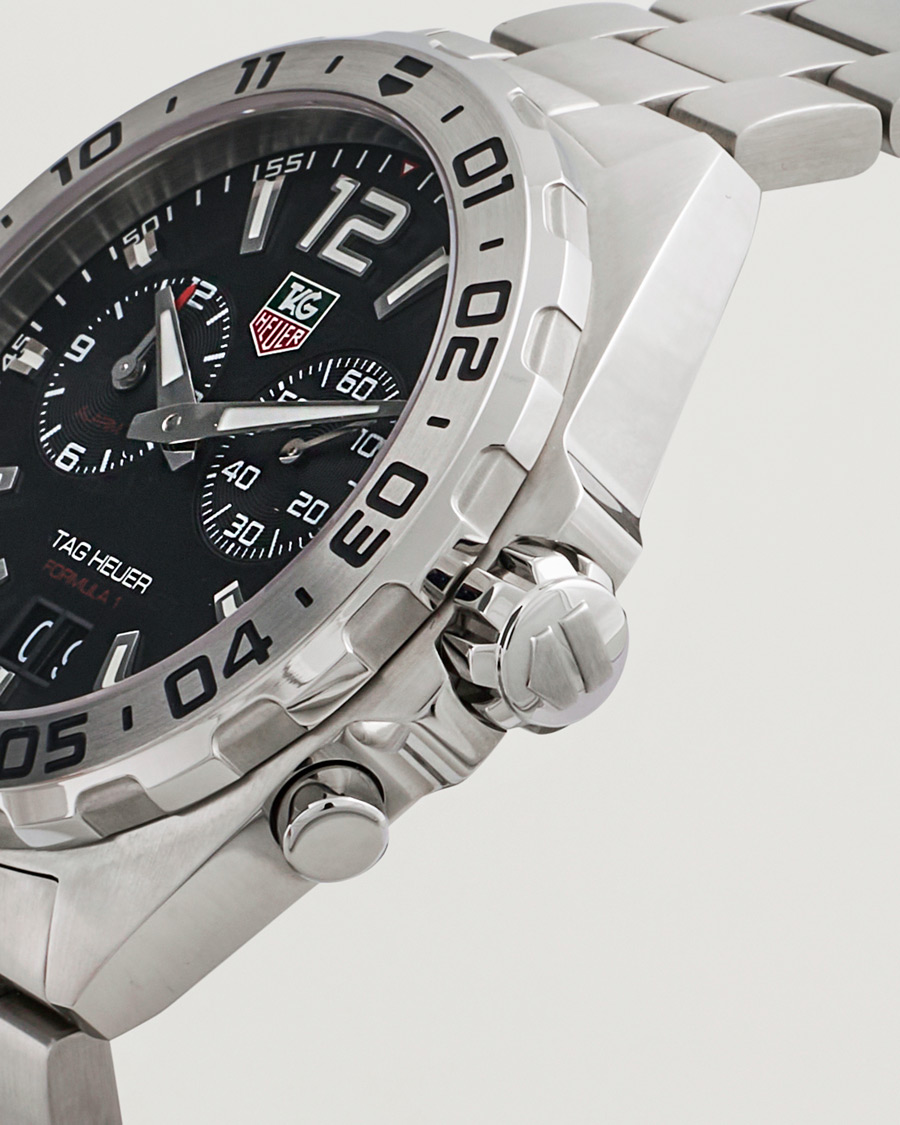Mies | Tag Heuer Pre-Owned Formula 1 Alarm WAZ111A Silver | Tag Heuer Pre-Owned | Formula 1 Alarm WAZ111A Silver