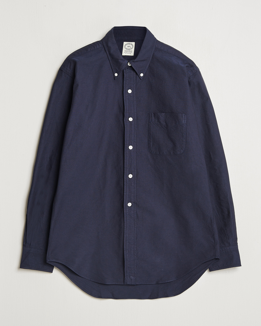 Mies | Kauluspaidat | Kamakura Shirts | Vintage Ivy Oxford Button Down Shirt Navy