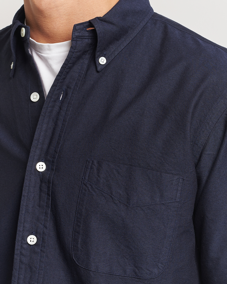 Mies | Kauluspaidat | Kamakura Shirts | Vintage Ivy Oxford Button Down Shirt Navy