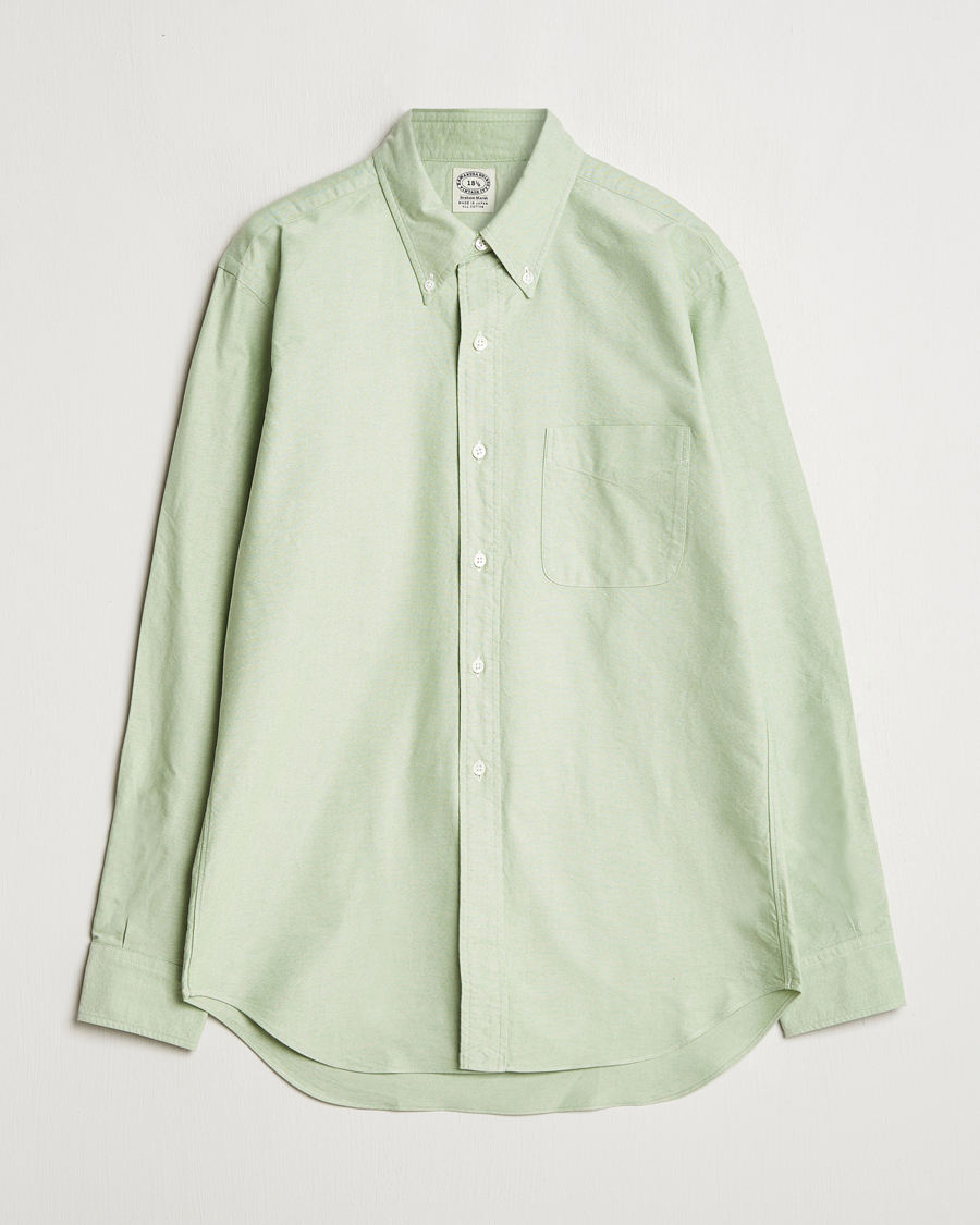 Mies | Kauluspaidat | Kamakura Shirts | Vintage Ivy Oxford Button Down Shirt Green