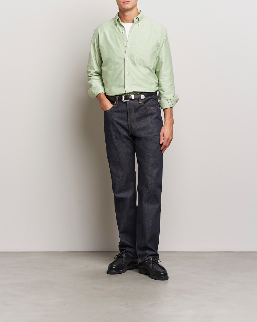 Mies | Kauluspaidat | Kamakura Shirts | Vintage Ivy Oxford Button Down Shirt Green