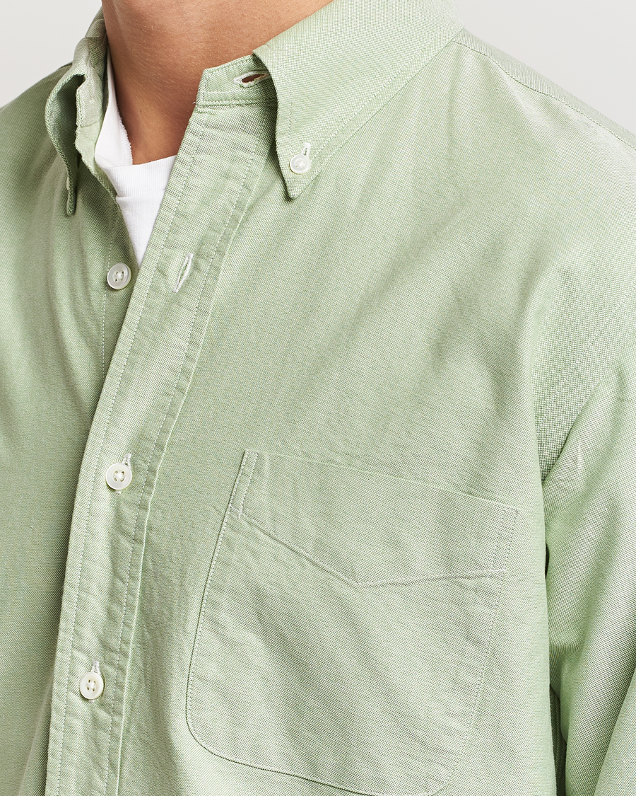 Mies | Kauluspaidat | Kamakura Shirts | Vintage Ivy Oxford Button Down Shirt Green
