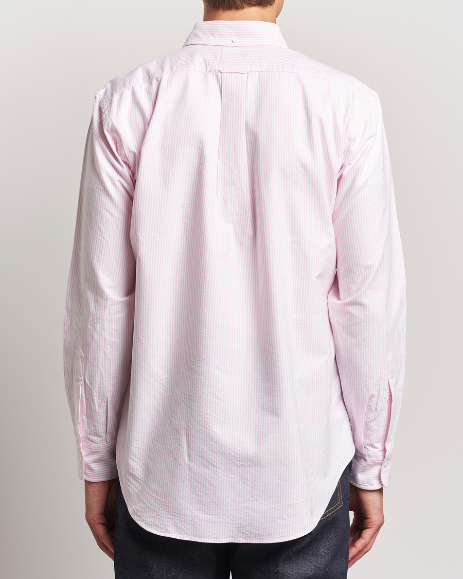 Mies | Kauluspaidat | Kamakura Shirts | Vintage Ivy Oxford Button Down Shirt Pink Stripe