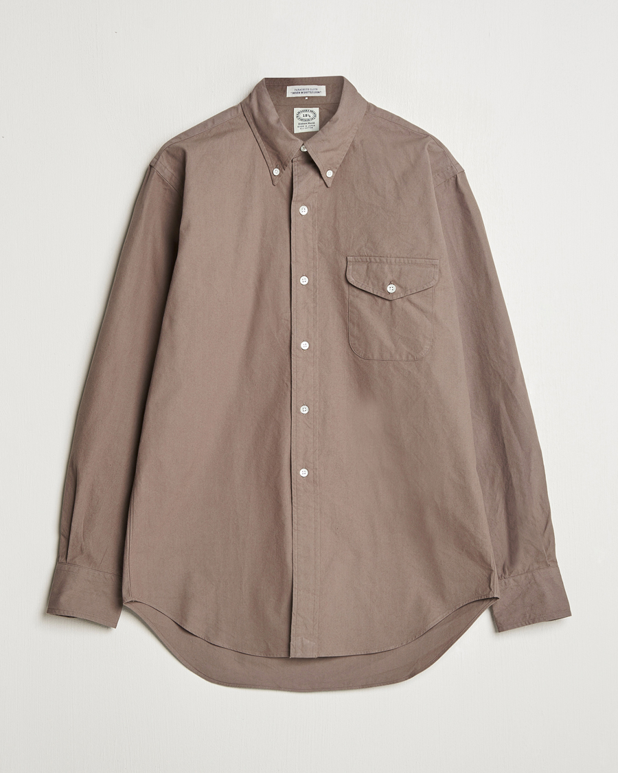 Mies | Kauluspaidat | Kamakura Shirts | Vintage Ivy Flap Pocket Shirt Khaki