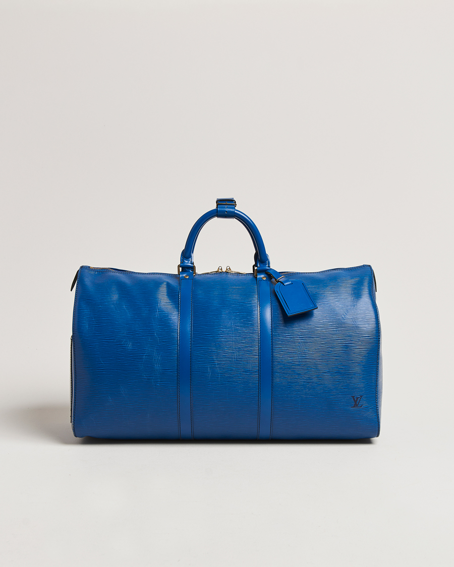 Mies | Louis Vuitton Pre-Owned Keepall 50 Epi Leather Travel Bag Blue | Louis Vuitton Pre-Owned | Keepall 50 Epi Leather Travel Bag Blue