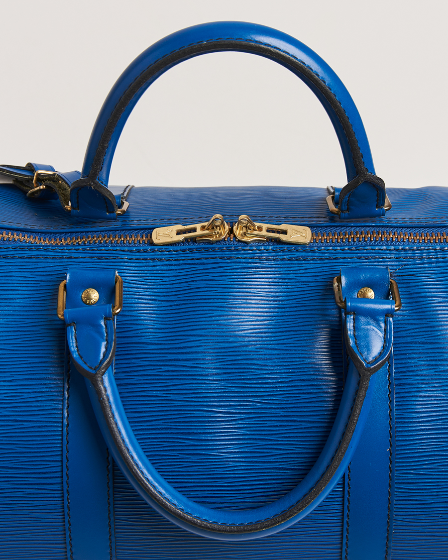 Mies | Louis Vuitton Pre-Owned Keepall 50 Epi Leather Travel Bag Blue | Louis Vuitton Pre-Owned | Keepall 50 Epi Leather Travel Bag Blue