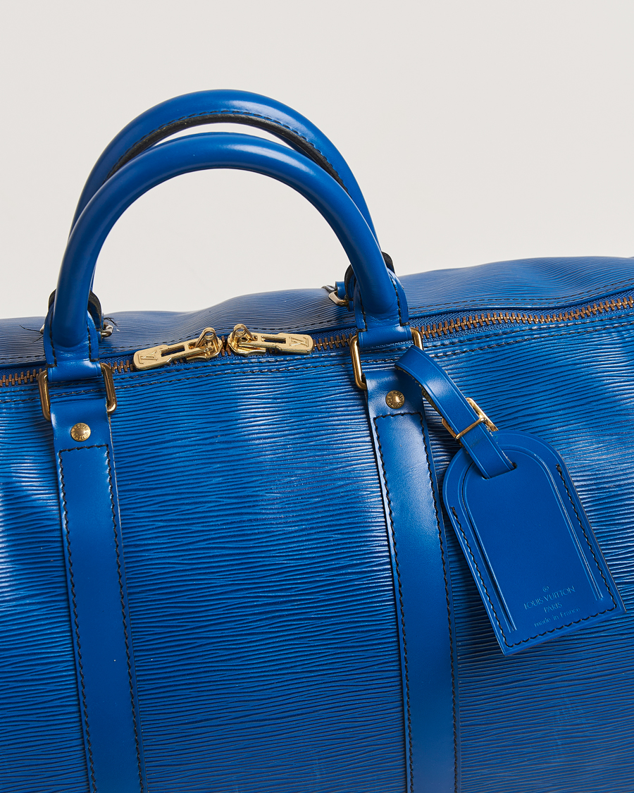 Mies | Louis Vuitton Pre-Owned Keepall 50 Epi Leather Travel Bag Blue | Louis Vuitton Pre-Owned | Keepall 50 Epi Leather Travel Bag Blue