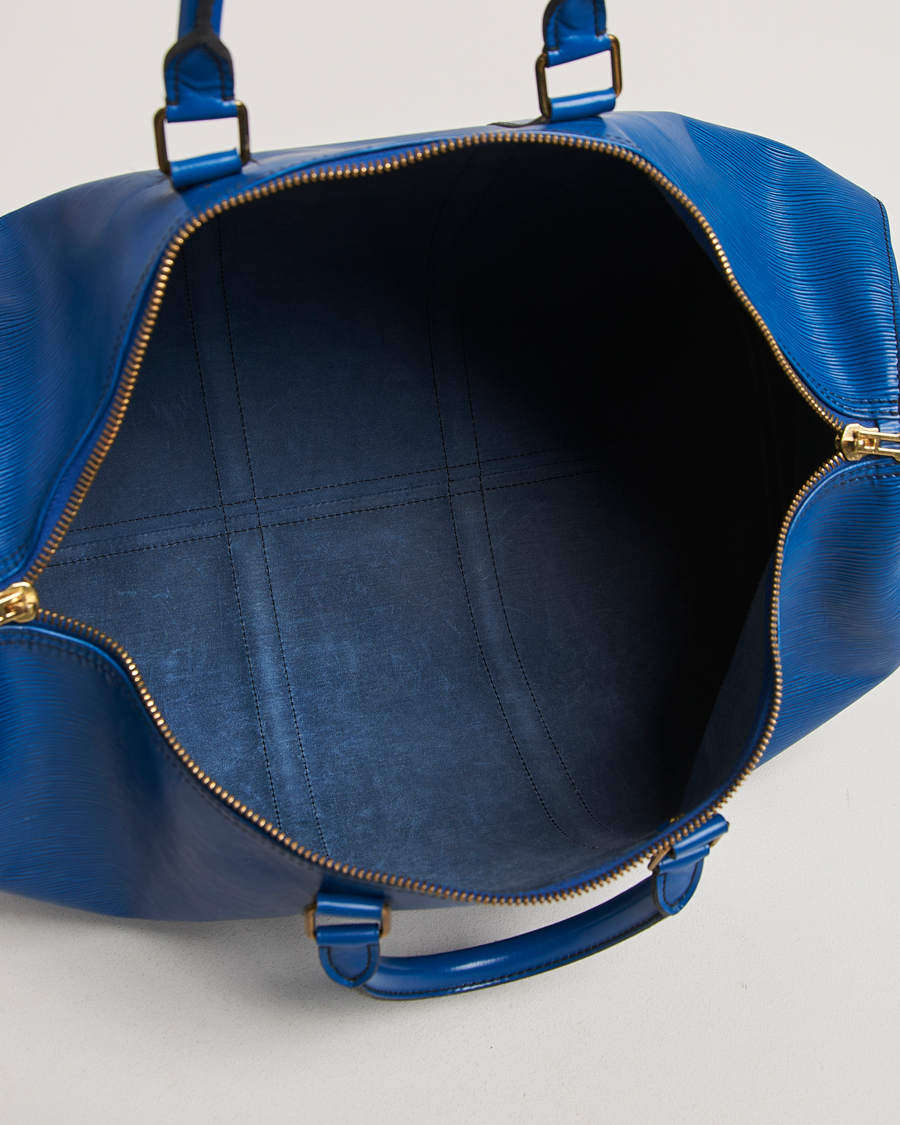 Mies | Louis Vuitton Pre-Owned Keepall 50 Epi Leather Travel Bag Blue | Louis Vuitton Pre-Owned | Keepall 50 Epi Leather Travel Bag Blue