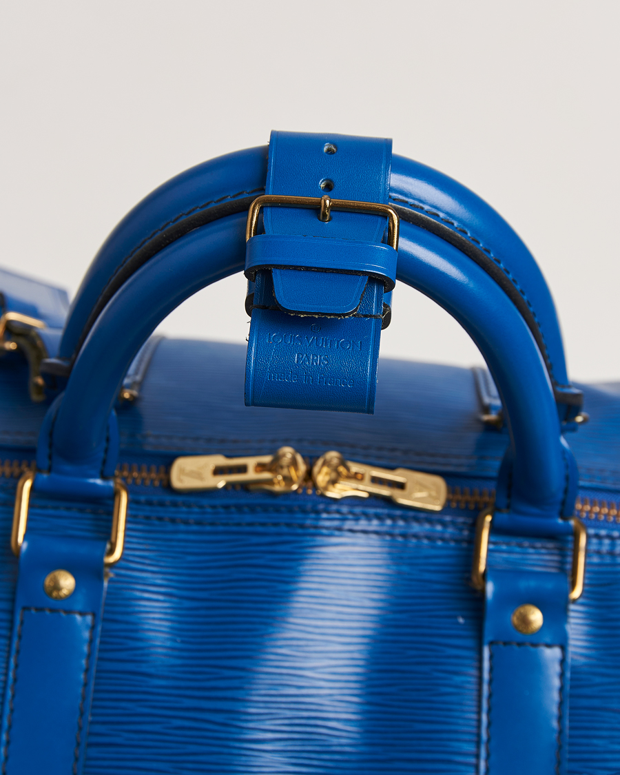 Mies | Louis Vuitton Pre-Owned Keepall 50 Epi Leather Travel Bag Blue | Louis Vuitton Pre-Owned | Keepall 50 Epi Leather Travel Bag Blue