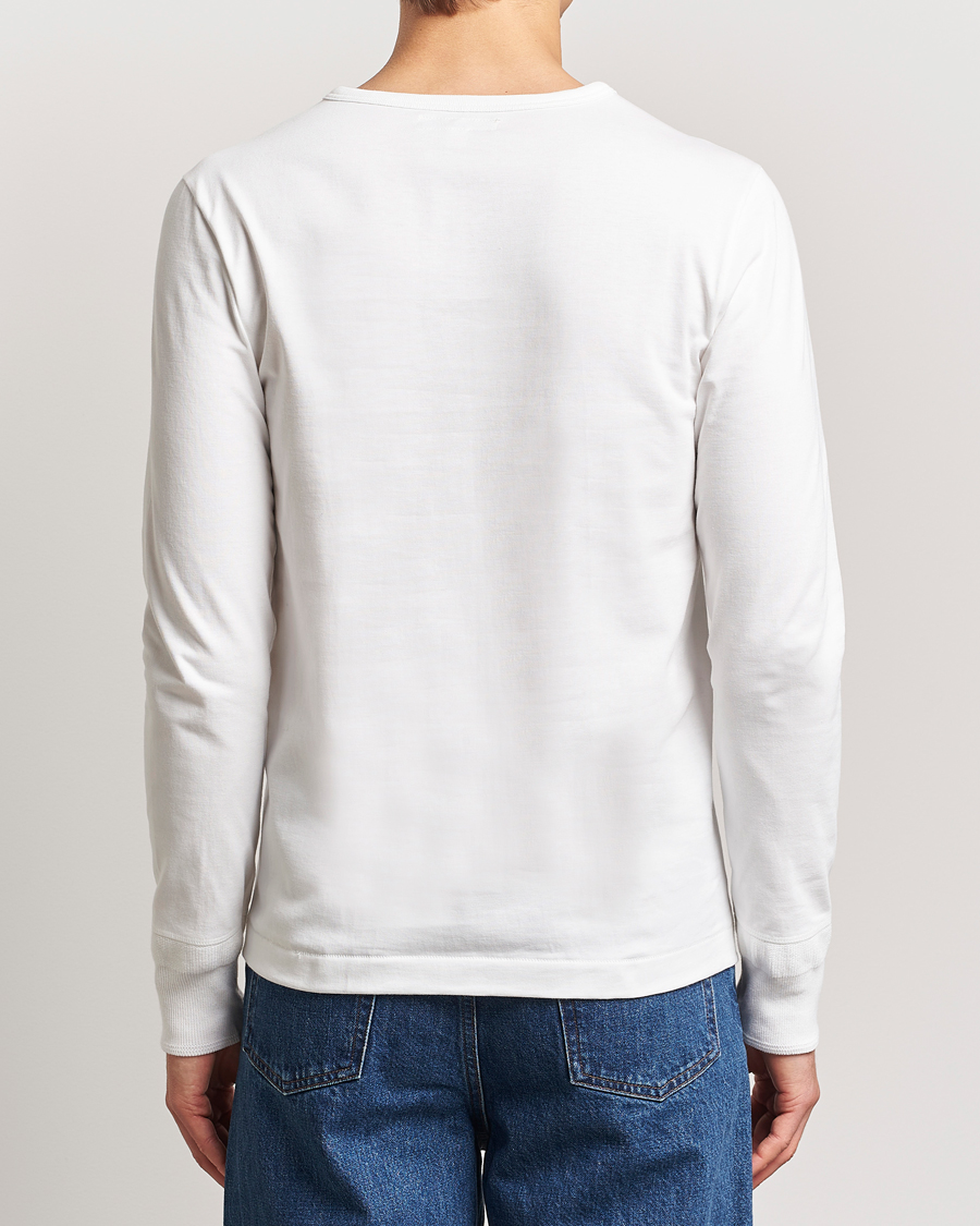 Mies | Puserot | Merz b. Schwanen | Classic Organic Cotton Henley Sweater White