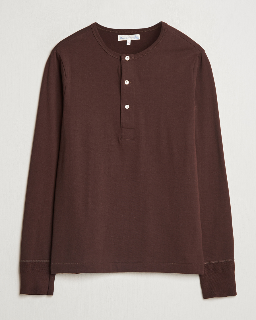 Mies | Puserot | Merz b. Schwanen | Classic Organic Cotton Henley Coffee