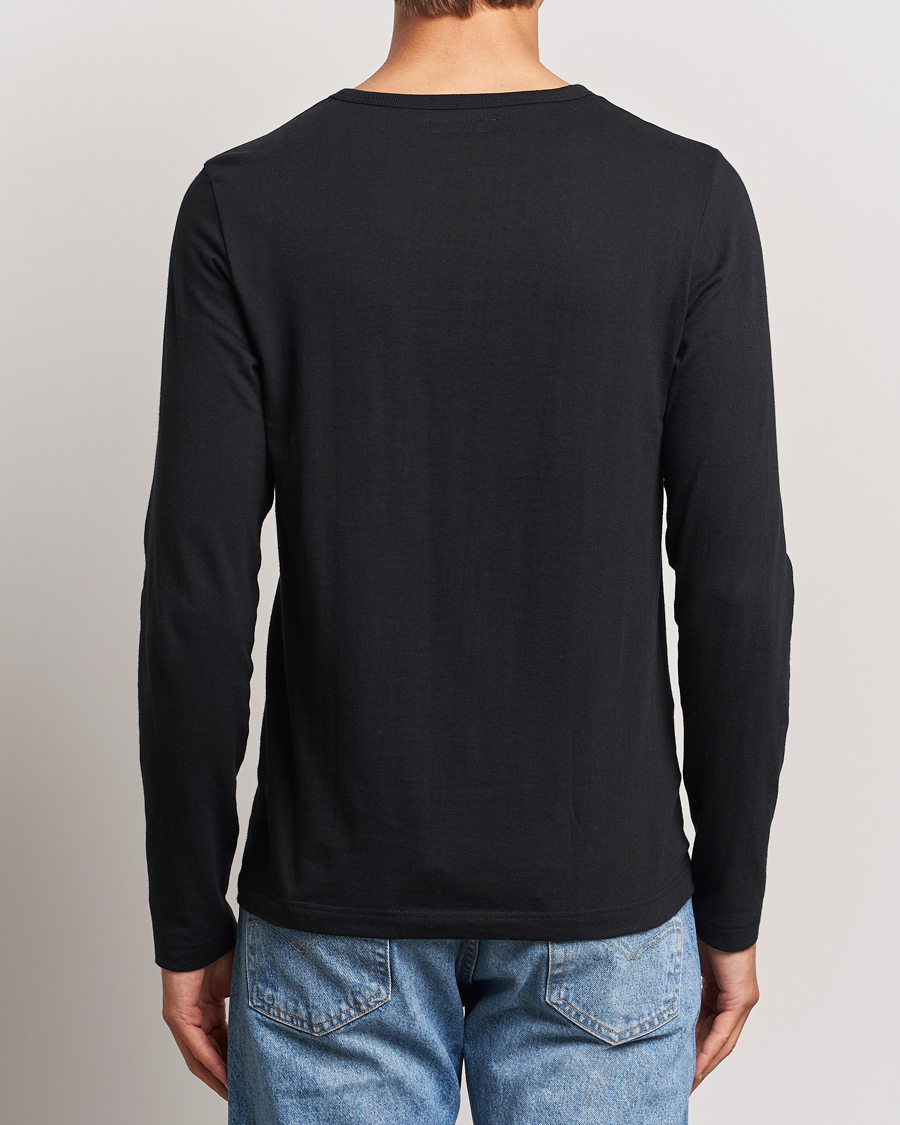 Mies | T-paidat | Merz b. Schwanen | 1950s Classic Loopwheeled Longsleeve T-Shirt Black