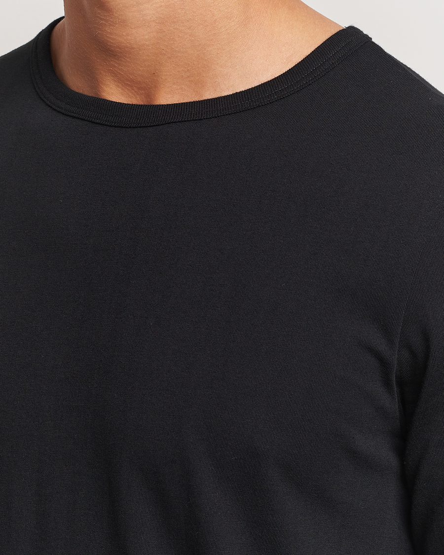 Mies | T-paidat | Merz b. Schwanen | 1950s Classic Loopwheeled Longsleeve T-Shirt Black