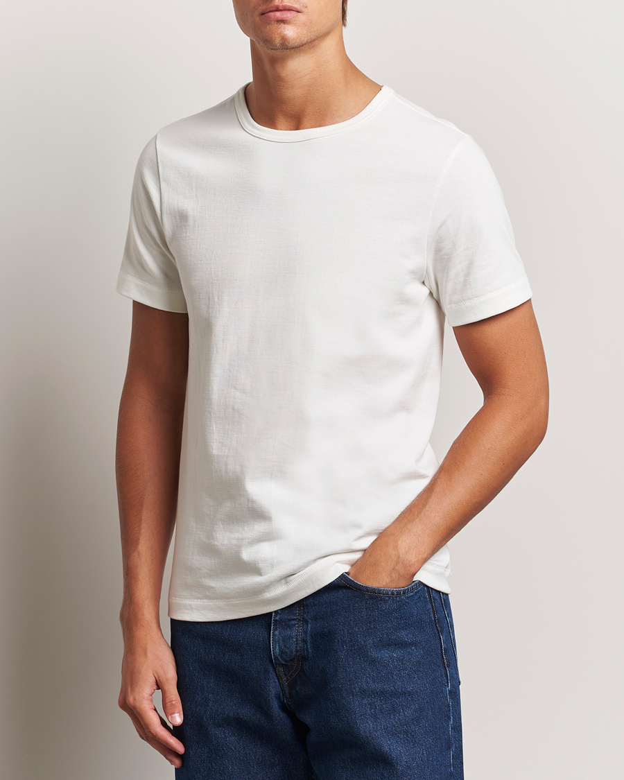 Mies | T-paidat | Merz b. Schwanen | Classic Fit Loopwheeled T-Shirt White