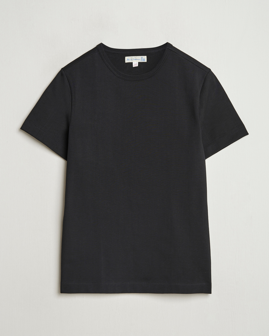 Mies | T-paidat | Merz b. Schwanen | Classic Fit Loopwheeled T-Shirt Black