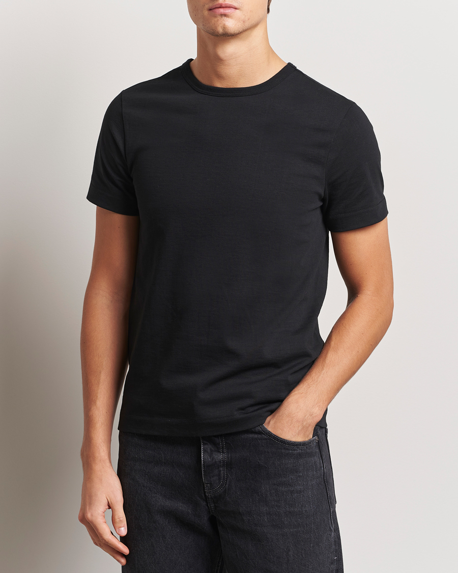 Mies | T-paidat | Merz b. Schwanen | Classic Fit Loopwheeled T-Shirt Black