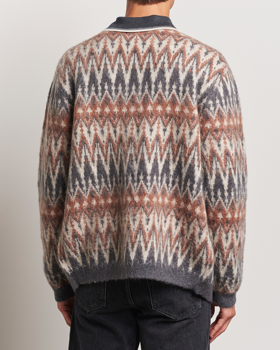 Mies | Puserot | BEAMS PLUS | Chevron Jacquard Cardigan Grey