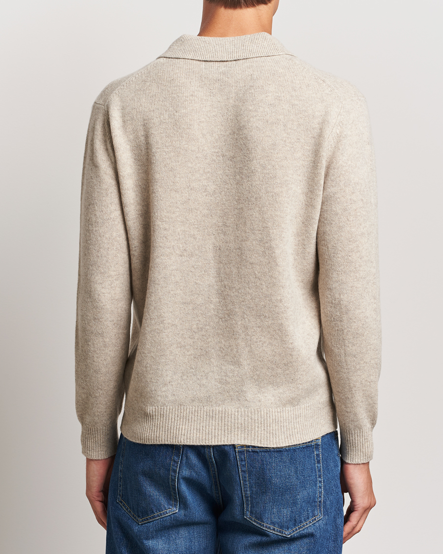 Mies | Puserot | BEAMS PLUS | Knitted Wool Polo Beige